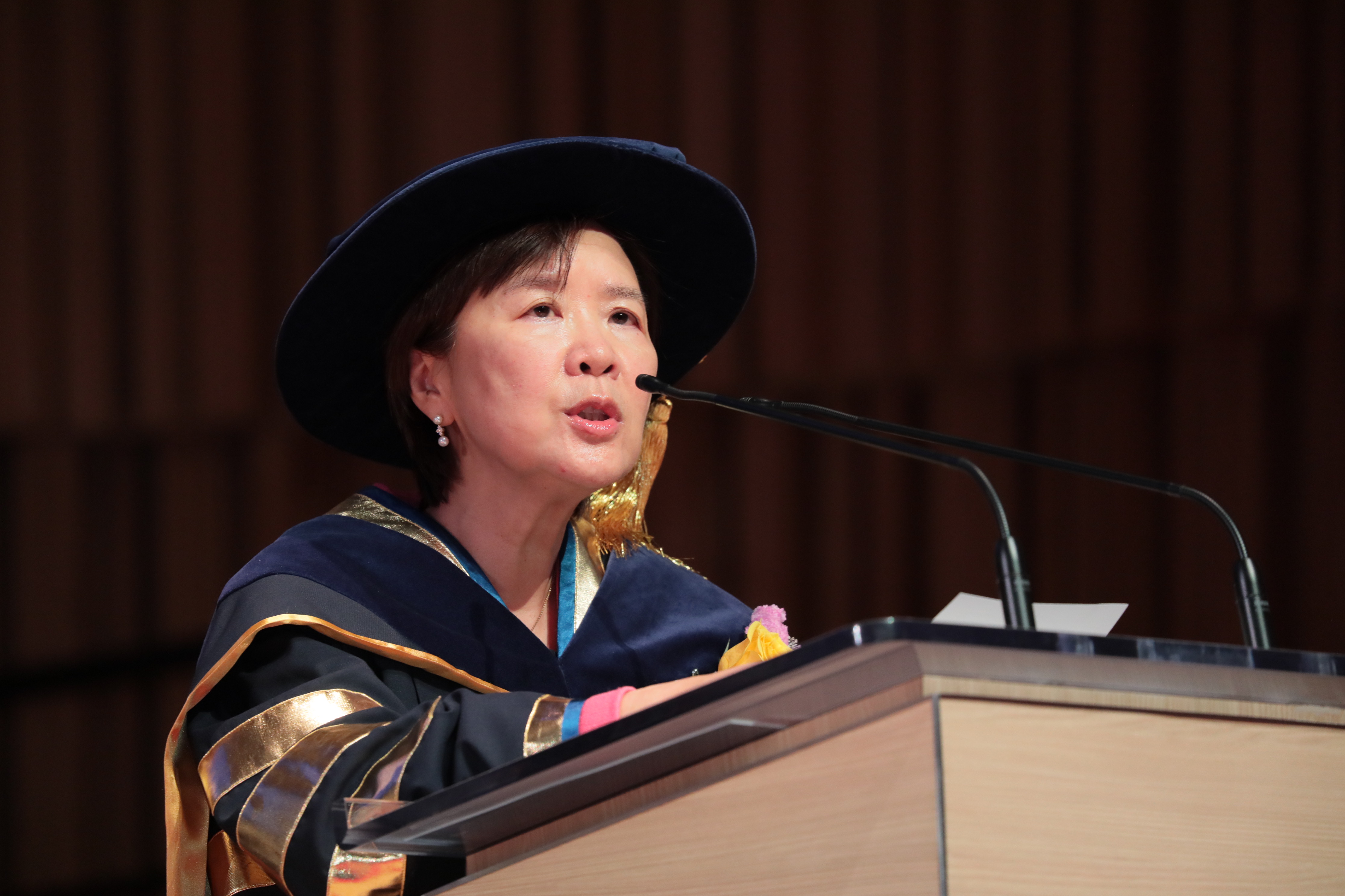 葉玉如校長發表就職演講