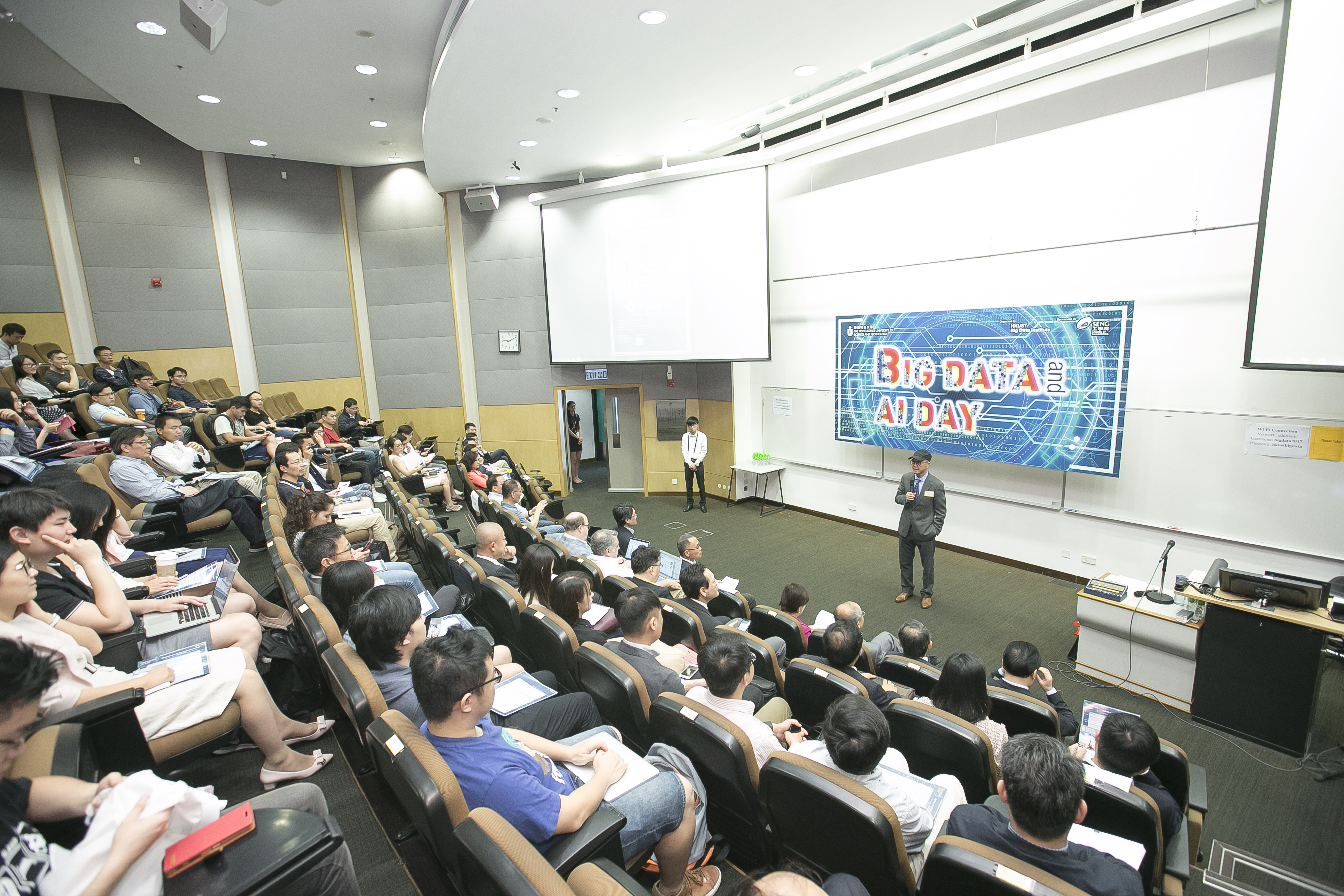  President Tony F Chan welcomed the guests and audience.