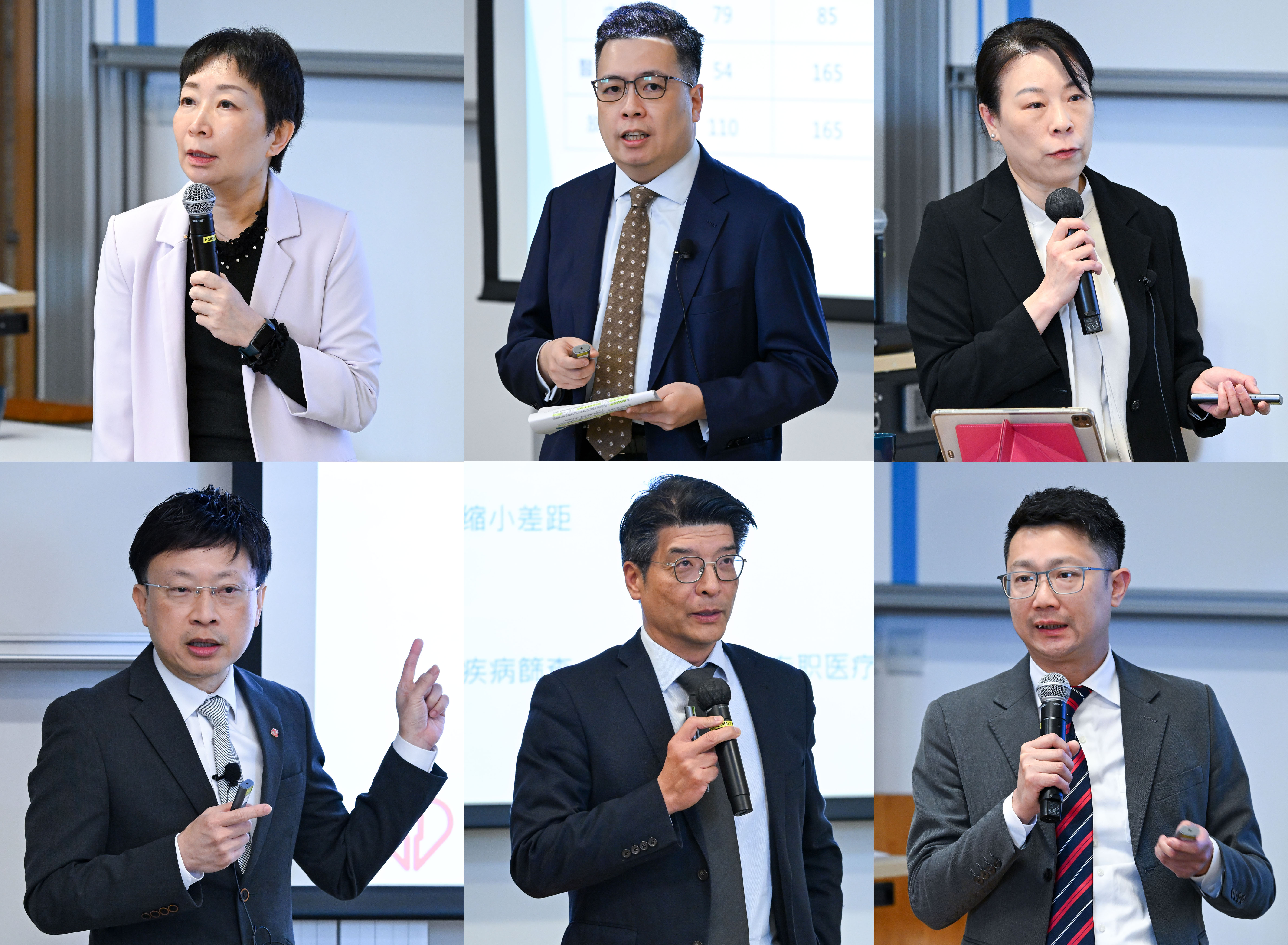 六位来自政府公共卫生部门的代表
