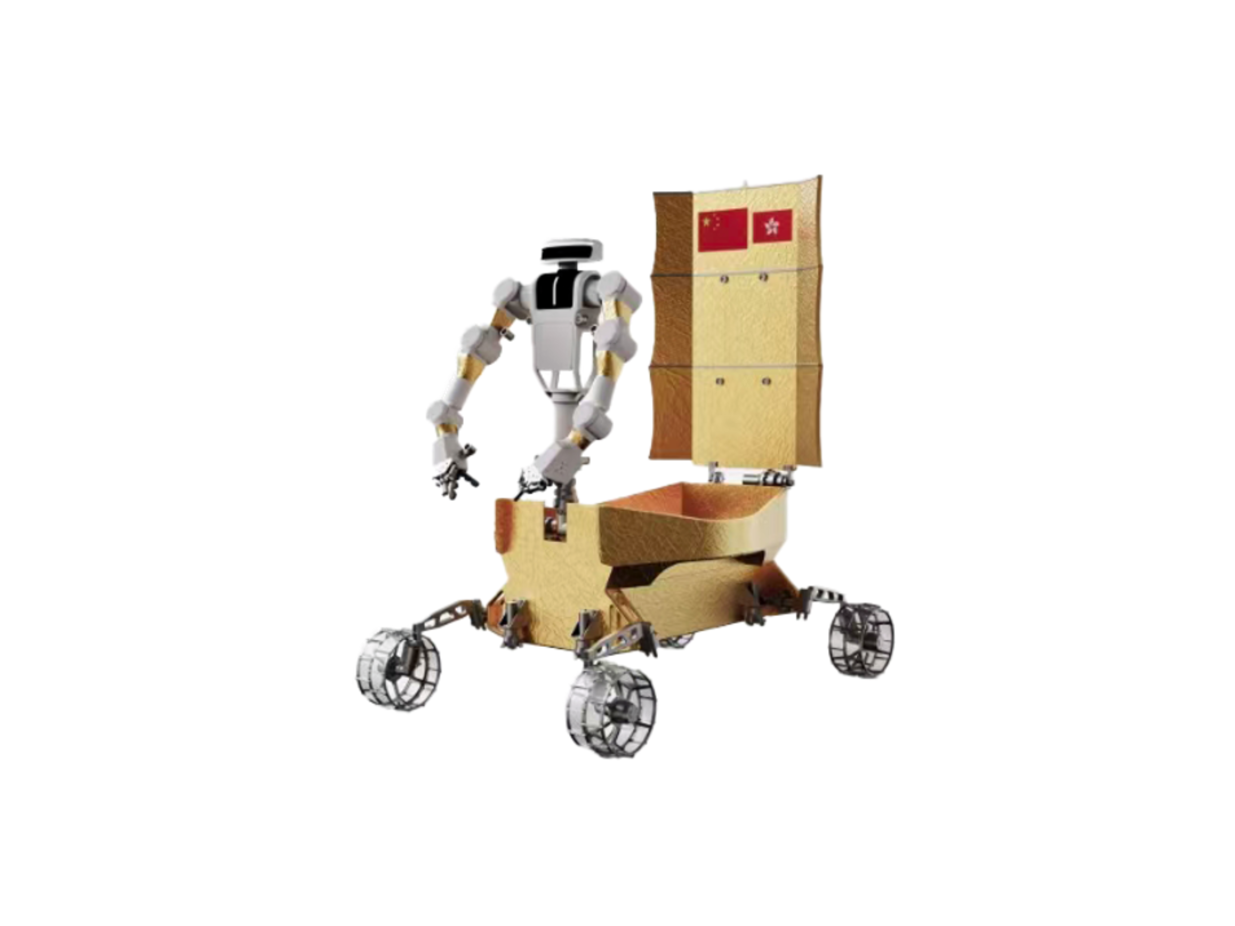 香港操作机械人配备双机械臂，是全球深空探测领域首次应用此类机械人，可用于布置和安装仪器、採集月面样品等任务。