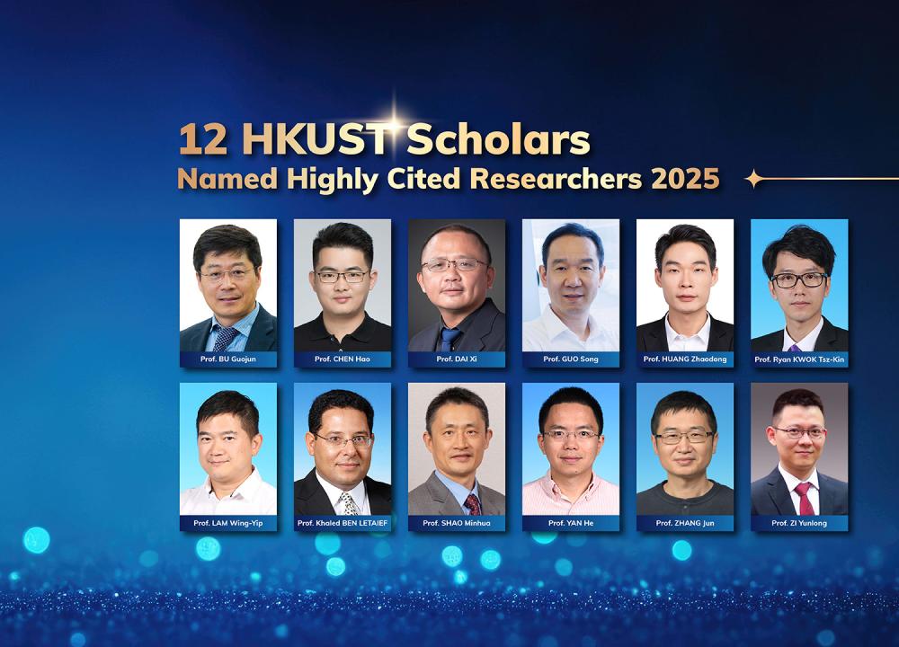 12 HKUST Scholars Named Highly Cited Researchers 2025